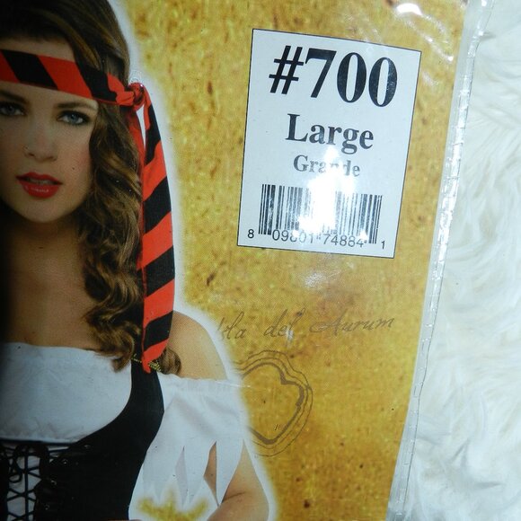 Rogue Maiden Pirate Costume Womens Large 10-12 Black/Red 🆕SHIPS FAST😮💨⚡🚚 - Picture 8 of 16